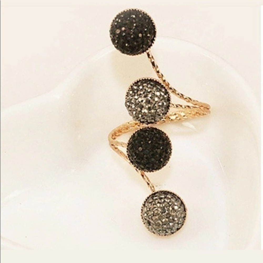 💋 Spiral silver statement ring 💍 - Picture 3 of 6